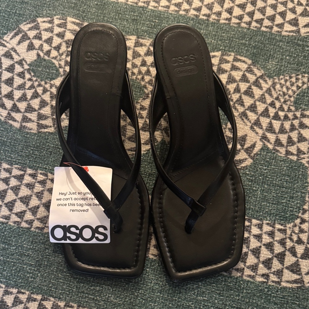 ASOS Sleek Black Sandals